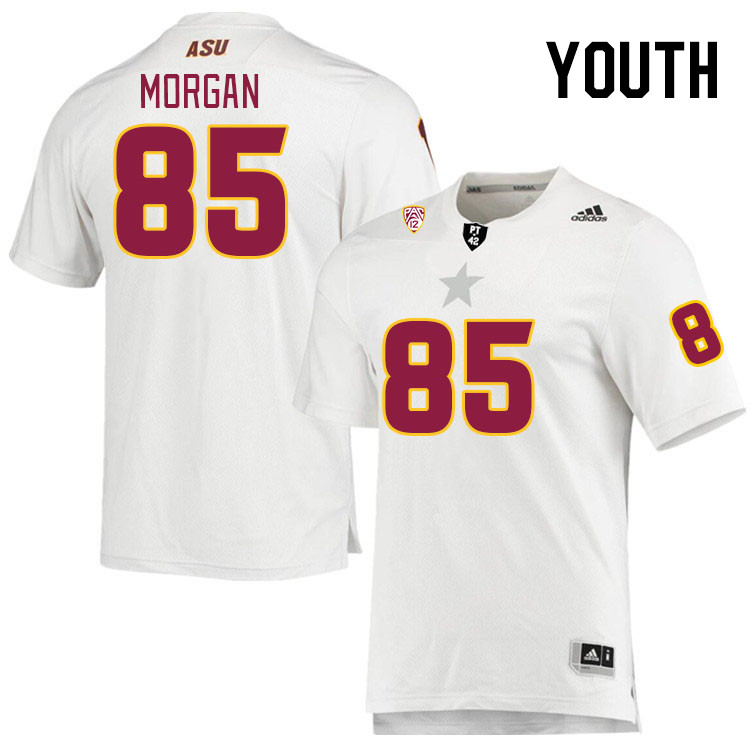Youth #85 Ryan Morgan Arizona State Sun Devils College Football Jerseys Stitched Sale-White